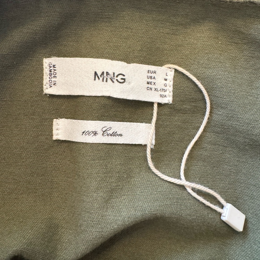 New Mango Olive Green Utility Jacket with Pockets- size M - Picture 7 of 10